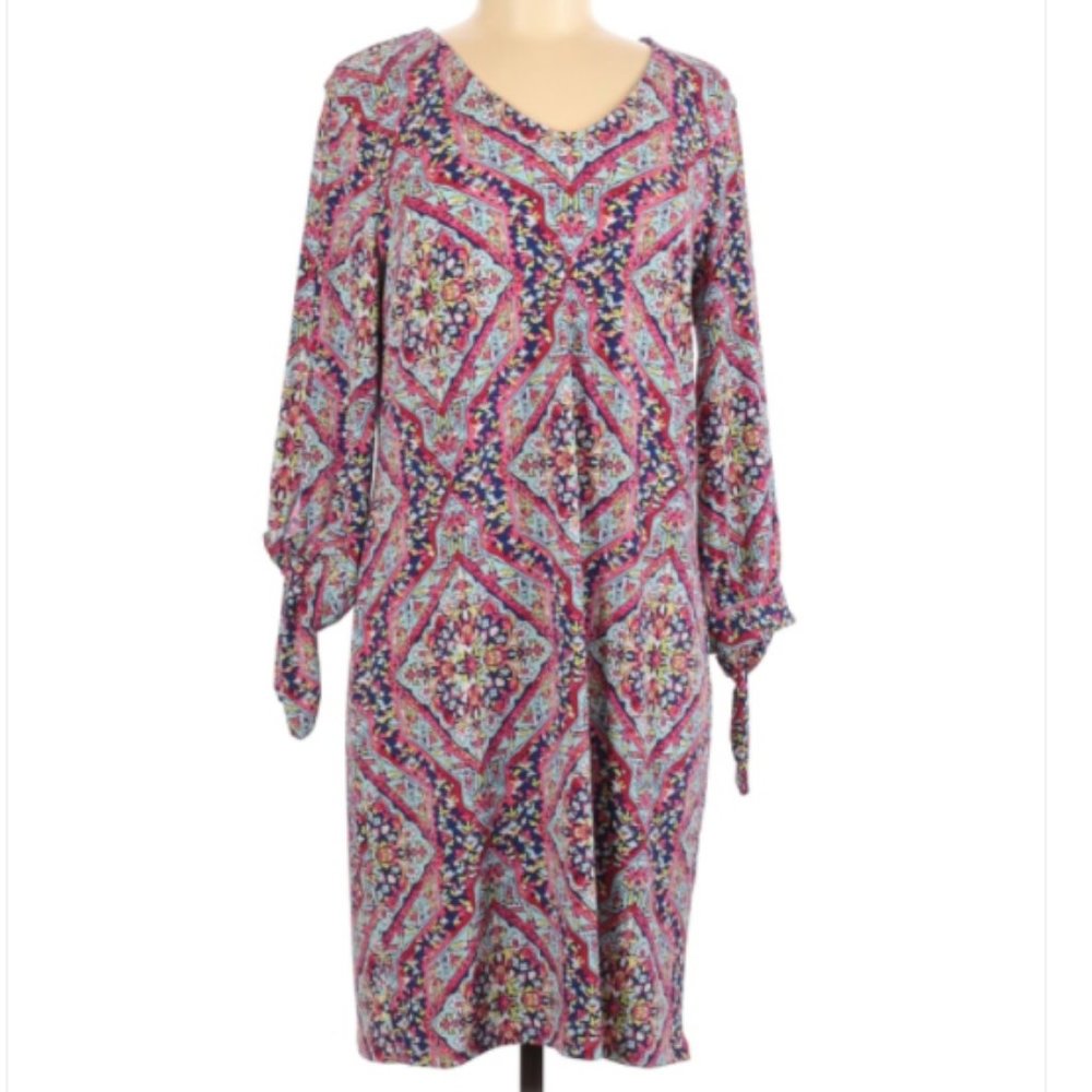 Chico's Multicolor Midi Stretchy Shift Dress